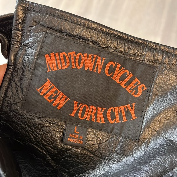 Midtown Motorcycles NYC Leather Chaps- Large - Picture 10 of 10